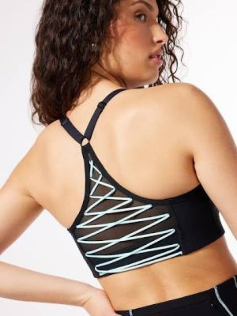 Savage X Fenty Running Hot Low-Impact Lace-Up Sports Bra